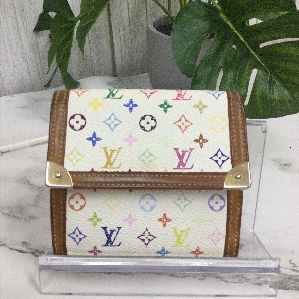 GUC Louis Vuitton Monogram  Multicolor Porte Monnaie Wallet